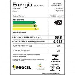 Micro-ondas 32l Agratto Amic01n Preto 220v - 7