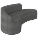 Ver imagem 6 de Sofá 4 Lugares para Sala 220cm Orgânico Wendi Boucle Grafite I01 - Mpozenato