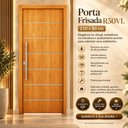 Ver imagem 4 de Porta Frisada R50VL 210x80 de Madeira com MDF Acabamento UV:Cerejeira