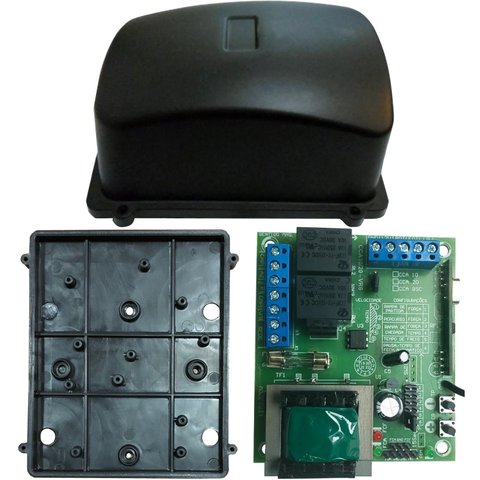 Central Placa de Comando Cca-10 Tampa e Fundo P/ Motor Basculante Taurus Rcg