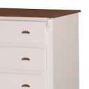 Ver imagem 2 de Cômoda de Madeira 4 Gavetas Pés Luiz Xv 60816 Hannover Linz Móveis - Branco/imbuia