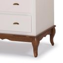 Ver imagem 3 de Cômoda de Madeira 4 Gavetas Pés Luiz Xv 60816 Hannover Linz Móveis - Branco/imbuia