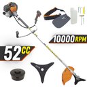 Ver imagem 2 de Roçadeira Profissional Gasolina Tekna Rl520p 52cc 2hp C/ Lâmina 3 Pontas e Cabeçote Nylon
