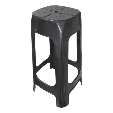 Banqueta Plástica Alta Para Bar E Cozinha Área De Lazer