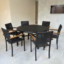 Ver imagem 6 de Mesa de Alumínio Redonda 1,30m com Furo para Guarda Sol
