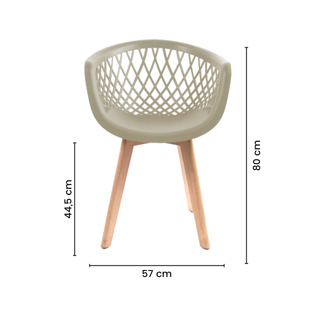 Cadeira Eames Design Wood Web Fendi - 6