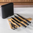 Ver imagem 5 de Jogo de Facas com Suporte Cepo Inox Preto Action 6 Peças - Brinox