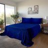 Cobertor Canelado Queen 3 Peças Manta Quente Inveno 2.60m X 2.50m:marinho - 1