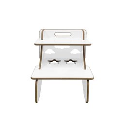 Escadinha Infantil em Mdf para Caminha e Assentos para Criança Cadeirinha Infantil para Cama Banheir - 2