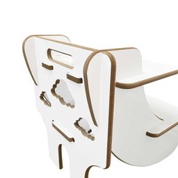 Escadinha Infantil em Mdf para Caminha e Assentos para Criança Cadeirinha Infantil para Cama Banheir - 4