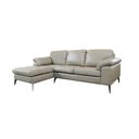 Ver imagem 3 de Sofá de Couro Asti 2 Lugares com Chaise Esquerda Avelã - Mempra Design
