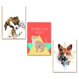 Kit 10 Placas Mdf Pets Parede Criativa para Ambientes Dc14 - 6