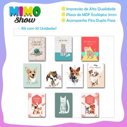 Kit 10 Placas Mdf Pets Parede Criativa para Ambientes Dc14 - 3