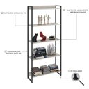 Ver imagem 3 de Estante Livreiro Dynamica Industrial 80cm 5 Prateleiras C08 Snow - Mpozenato