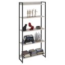 Ver imagem 1 de Estante Livreiro Dynamica Industrial 80cm 5 Prateleiras C08 Snow - Mpozenato