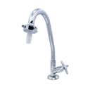 Ver imagem 1 de Torneira Pia Cozinha Bica Móvel com Bico Mesa Bancada Cromado Metal Luxo