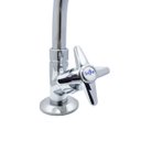 Ver imagem 6 de Torneira Pia Cozinha Bica Móvel com Bico Mesa Bancada Cromado Metal Luxo