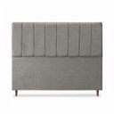 Ver imagem 3 de Cabeceira para Cama Casal King Estofada 1,93 ,Mts Mel Vilajo: Suede Camurça
