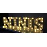 Letras luminosas decorativas led 3D a pilha Ninis A-Z - 4