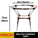 Ver imagem 5 de Jogo Mesa e 5 Cadeiras Adaptada Alumínio Piscina Área Jardim Argila