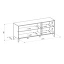 Ver imagem 3 de Buffet Aparador 136cm Yara Tauari/off White - Sallar Home