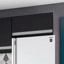 Ver imagem 3 de Armário Aéreo Geladeira Andréia 1 Porta 60 Cm Preto Ajl Móveis