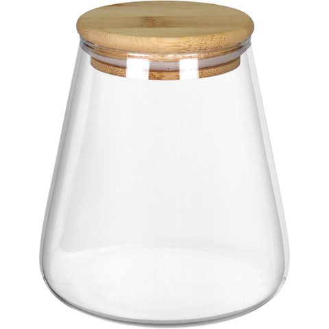 Pote Hermético de Borossilicato 750ml Transparente 12x8x8cm Mantimentos Cozinha