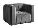 Ver imagem 1 de Poltrona Mona Cor:Veludo Cinza 220