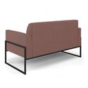Ver imagem 5 de Sofá Namoradeira Base Industrial Alta Preto Marisa Veludo D03 - D’Rossi Rose