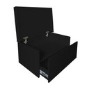Ver imagem 3 de Sapateira Box Baú Caixa Organizadora Para Sapatos Preto Laca