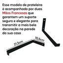 Ver imagem 5 de Kit 3 Prateleiras Madeira de Pino 60x15 com Mão Francesa Arte na Arte Prateleira Madeira de Pino Sup
