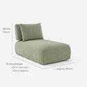 Ver imagem 3 de Poltrona Modulada Organic 90cm Madrid Yescasa