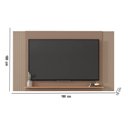 Ver imagem 4 de Painel Tv até 65 Pol Extensível 136-150-180cm Suspenso Visari Marrom/freijó C01 - D’Rossi