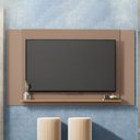 Ver imagem 3 de Painel Tv até 65 Pol Extensível 136-150-180cm Suspenso Visari Marrom/freijó C01 - D’Rossi