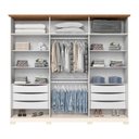 Ver imagem 7 de Guarda-roupa Napoli 06 Pts. C/ Espelho Off White/nature - Henn