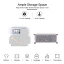 Ver mais imagens de GUARDA ROUPA MODULAR 4 PRATELEIRAS SAPATEIRA ORGANIZADOR PORTATIL BRINQUEDOS ARMARIO COM PORTA LUXO