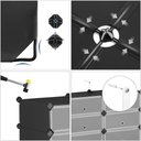 Ver imagem 5 de GUARDA ROUPA MODULAR 4 PRATELEIRAS SAPATEIRA ORGANIZADOR PORTATIL BRINQUEDOS ARMARIO COM PORTA LUXO