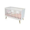 Ver imagem 2 de Berço Americano Ludmila Carolina Baby Branco Fosco/ Bétula