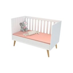 Berço Americano Ludmila Carolina Baby Branco Fosco/ Bétula - 3