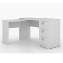 Ver mais imagens de Conjunto Escritorio Completo 5 Peças Cj3 Branco Branco