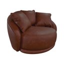 Ver imagem 7 de Poltrona Giratória 122cm Mercy Courino Marrom - Sallar Home
