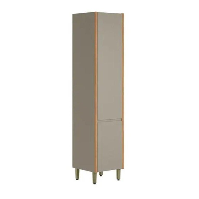 Paneleiro Allure 0,50m Linea Brasil Jequitiba/gris Fosco
