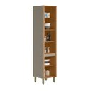 Ver imagem 2 de Paneleiro Allure 0,50m Linea Brasil Jequitiba/gris Fosco