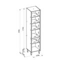 Ver imagem 3 de Paneleiro Allure 0,50m Linea Brasil Jequitiba/gris Fosco