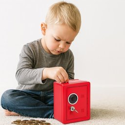 Cofre Metal Portatil Trava Secreta Moedas Documentos Itens Pessoais Infantil Adulto Cofrinho - 2 Cofre Metal Portatil Trava Secreta Moedas Documentos Itens Pessoais Infantil Adulto Cofrinho - 2