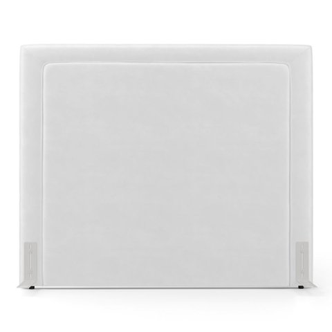 Cabeceira Cama Box King Size Alba 195cm com Frame Couríssimo Branco - Desk Design
