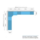 Ver imagem 4 de Quarto Completo de Canto Casal com 8 Módulos Espelho e Vidro Reflecta Prime Plus Luciane Móveis