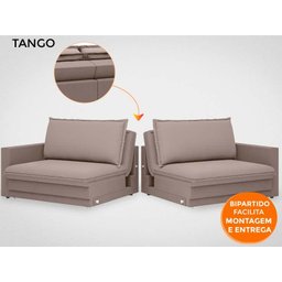 Sofá Tango 2,00M Sem Caixa, Retrátil e Reclinável Velosuede Marrom - Netsofás - 8