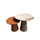 Ver imagem 1 de Conjunto de Mesas Laterais Duo Verona Orgânico MDF 51cm e 41cm Amadeirado