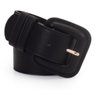 Cinto Wj Largo com Fivela Quadrada Feminino Preto - 1
